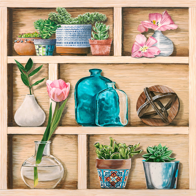 Collection Of Memories II by Elena Dolci - Wrapped Canvas Print, 70cm H x 70cm W x 4cm D