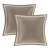 Luxurious 8 Piece Jacquard Bedding Sets Polyester Damask Tan/ivory
