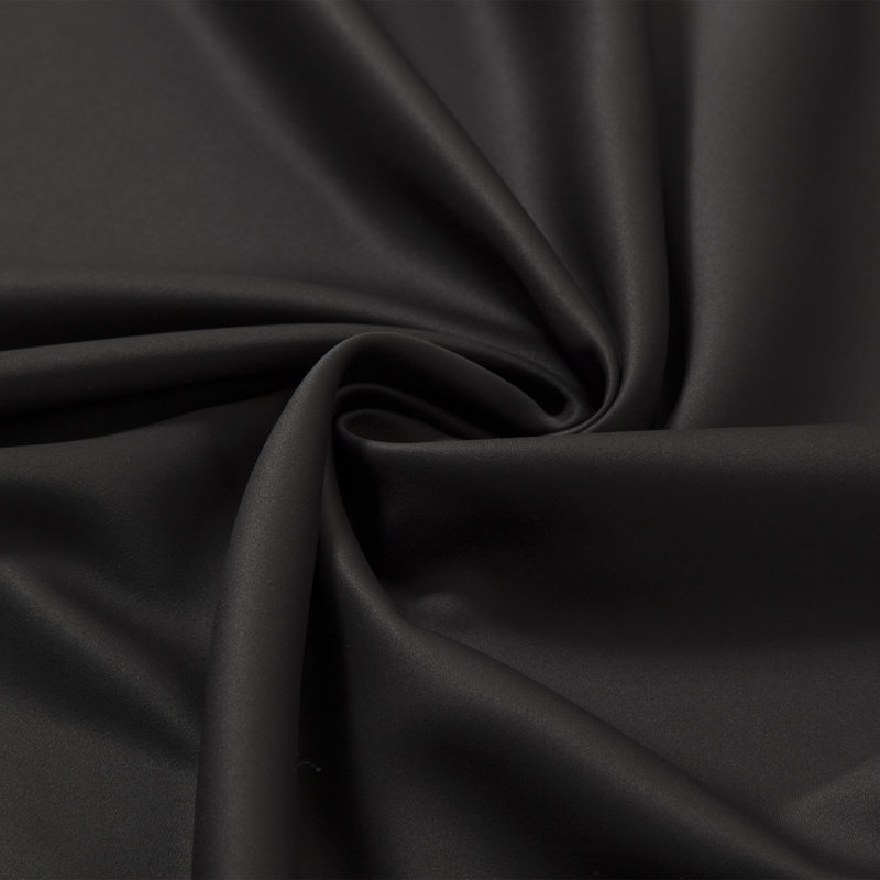 Flame Retardant Thermal Insulated Blackout Curtain, 52" W x 84" L, Black