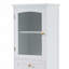 Armoire de rangement de 63 po de hauteur avec portes en verre-643022696