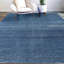 Tapis bleu foncé noué à la main de haute qualité-69928364