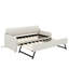 Lit de jour simple tapissier avec couchette et USB-686468497