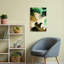 Tropical Fashion Portrait Elegant Modern Abstract Portrait Tropical Wall Art Print 1 Piece Wrapped Canvas Wall Art-322441037