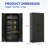 High Storage Cabinet With 2 Doors 4 Partitions, 5 Separate Storage Spaces For Home Office Use-478626514