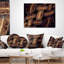 Magnifique Oreiller Motif Tressage Métallique Abstract