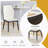 Table and chair set.Marble Pattern MDF Dining-670915594