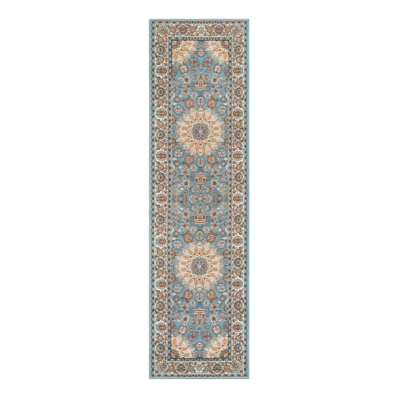 Indoor/Outdoor Traditional Area Rug, Runner 2'7" x 10'