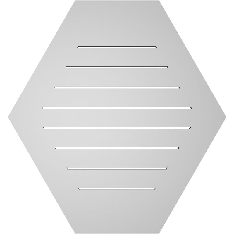 Évent horizontal fonctionnel à pignon en uréthane à surface horizontale Signature, H 32 po x l 30 po x P 1 po