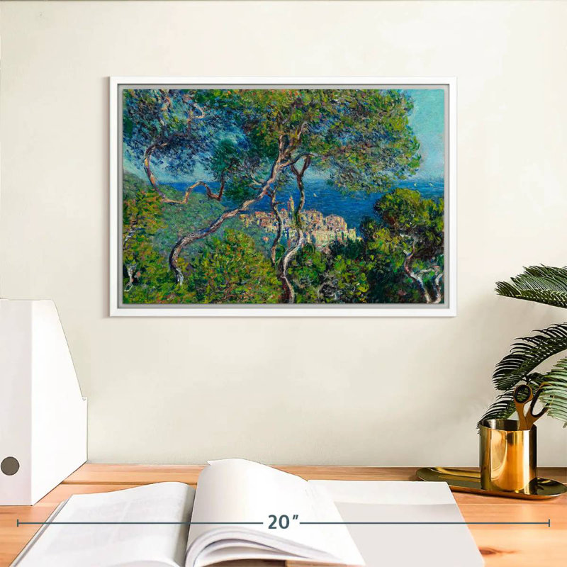 Bordviera 1884, 13 po x 9 po, Cadre flottant blanc