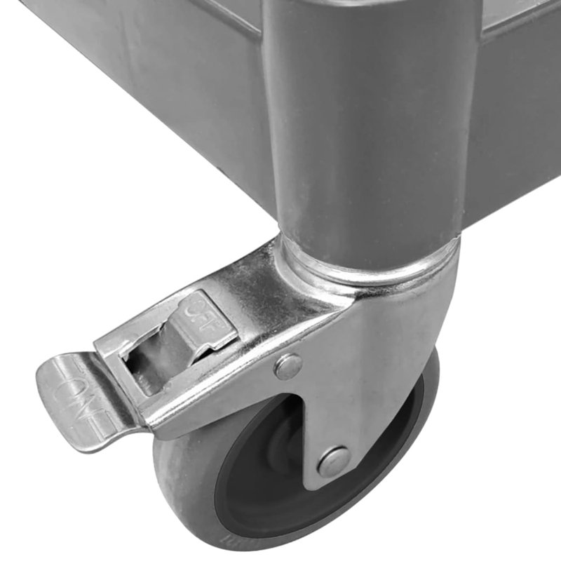 Norelis Aluminium Bar Cart, Grey