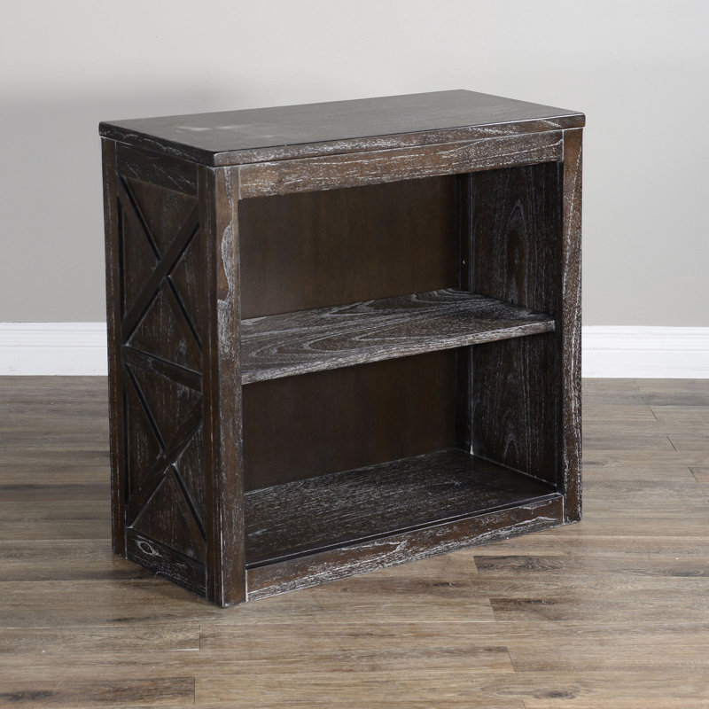 Ruma Bookcase, (2 Shelves) 30” H x 30” W x 13” D, European Dark