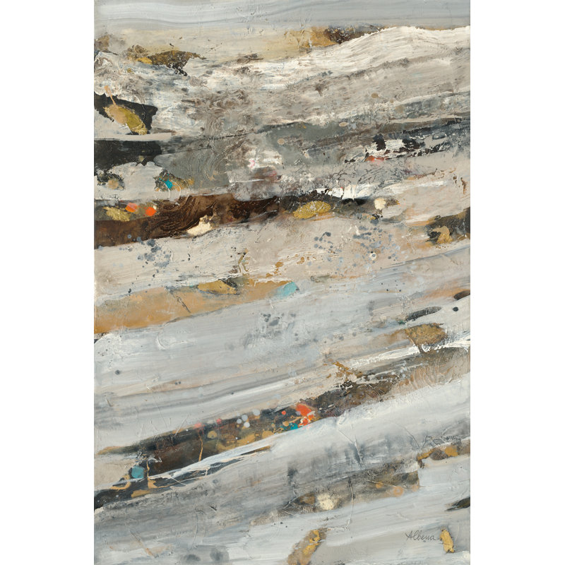 Lots of Layers I - Peinture, Non, H 12 po x l 12 po x P 1,25 po, Toile encadrée noire
