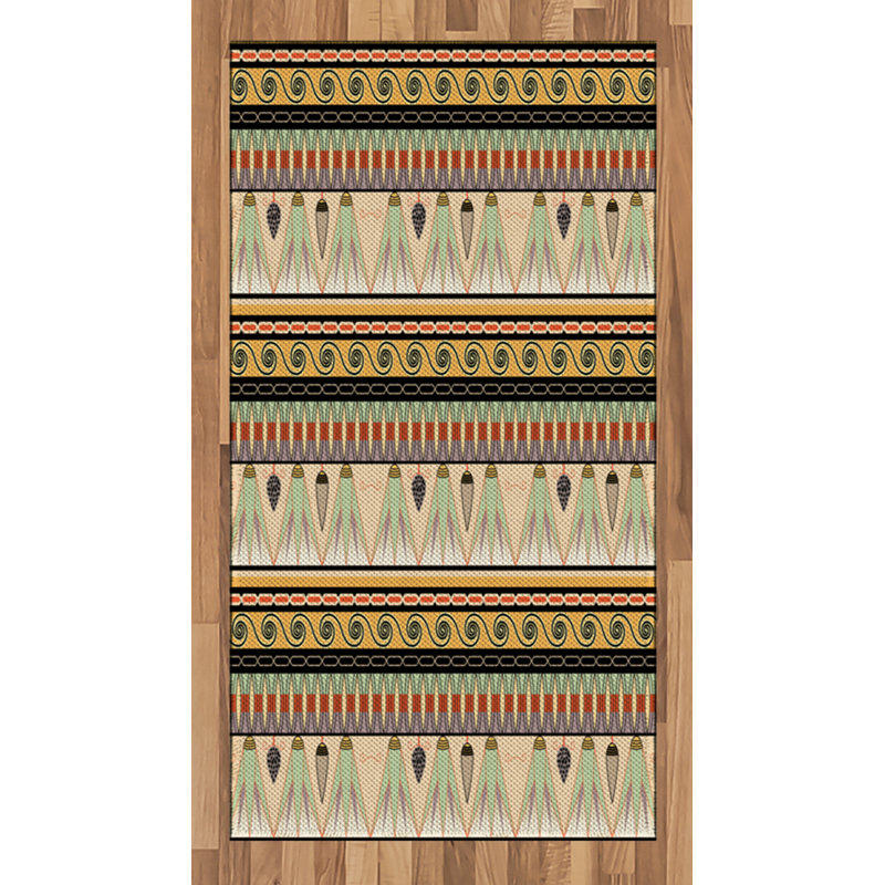 Egyptian High Density Long Fiber Poly Threads Decorative Area Rug Carpet, Rectangle 2'7" x 5'