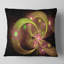 Fleur symétrique vert fractal - coussin imprimé abstrait-30140822-30140825