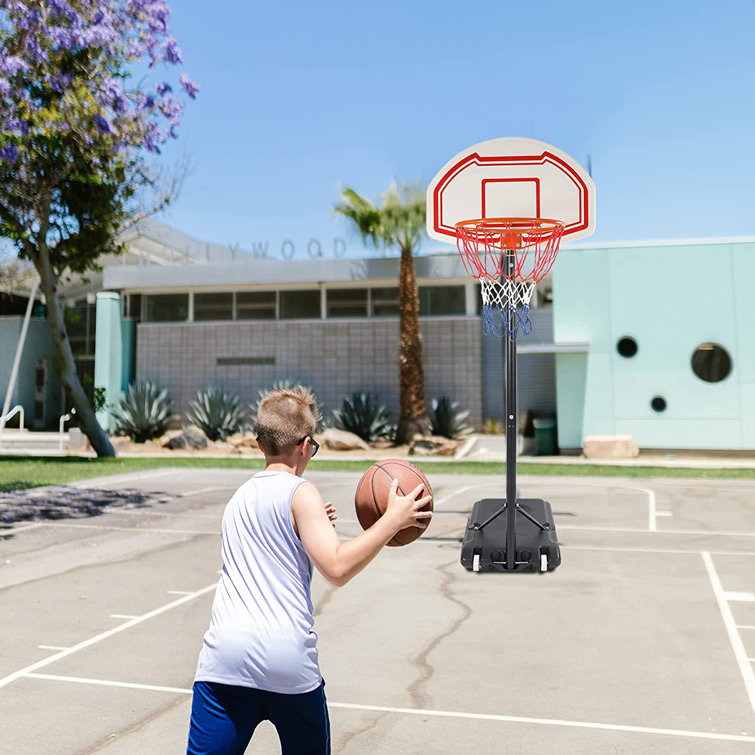 REDCAMP Adjustable Height 28.7'' W In-Ground Basketball Hoop - Wayfair ...