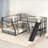 L Shape Triple Bunk Bed With Slide