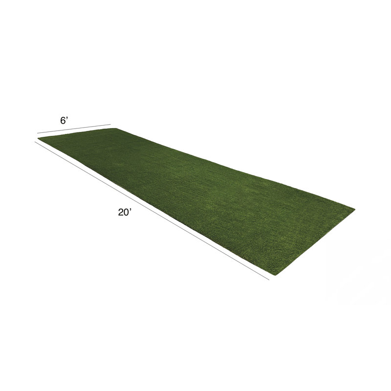 Rouleau de gazon synthétique Cruz Green, H 1,18 po x l 72 po x P 240 po