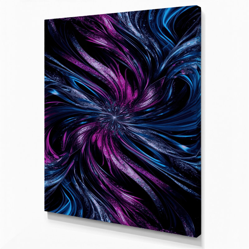 Art numérique sur toile numérique, abstraction numérique 94, H 11 po x l 14 po
