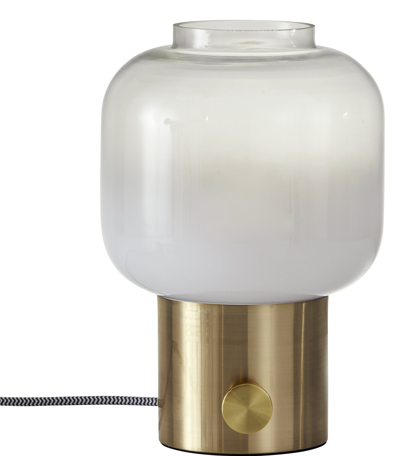 Nico Vintage Brass Table Lamp with Coloured Shade