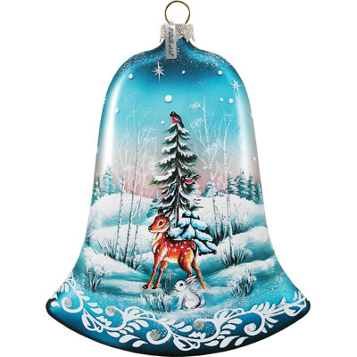Collection de splendor de noël en verre de lapin de noël winter