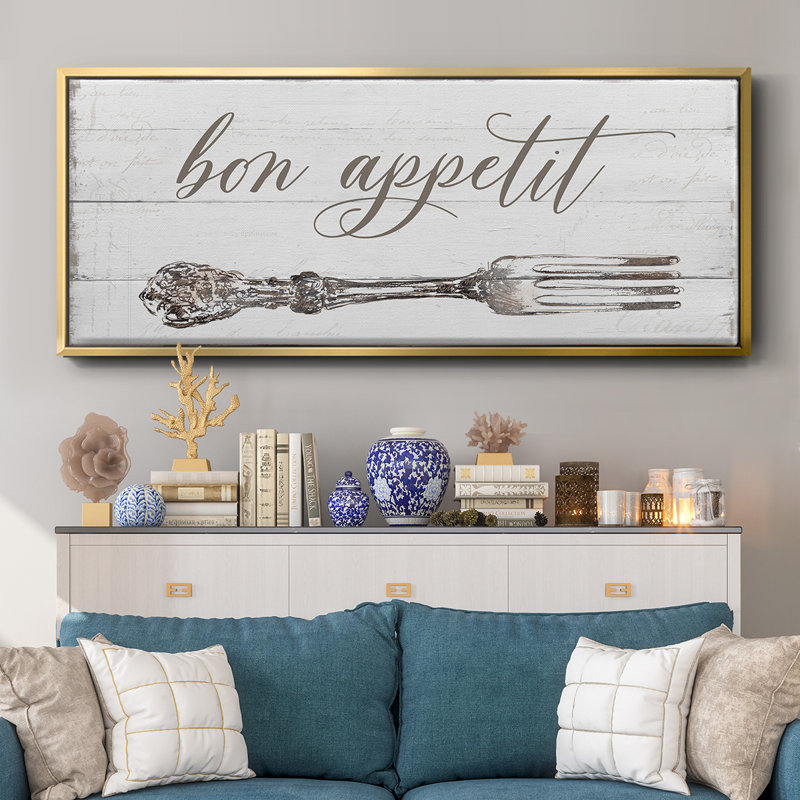 Bon appétit - Toile encadrée, H 12 po x l 30 po