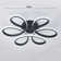 Innsbrook Modern Acrylic Light-adjusted Petal Ceiling Light 1-Light Semi Flush Mount Light