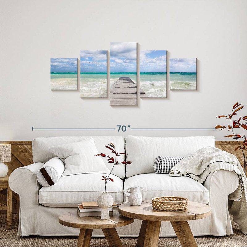 Caribbean Ocean View, 24" H x 55" W