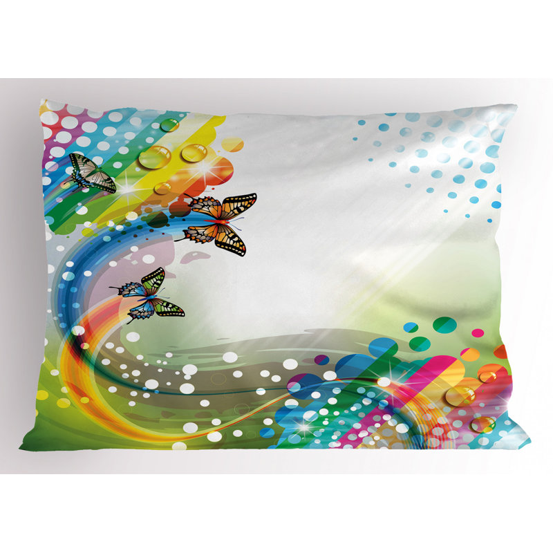 Trippy Polyester Sham Set, Twin