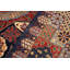 Tapis bleu / rouge / beige en laine noué à la main 9 pi x 11 pi 10 po Maart