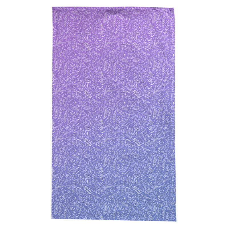 Leffel Ditsy Floral Pattern Tablecloth, Purple/Blue