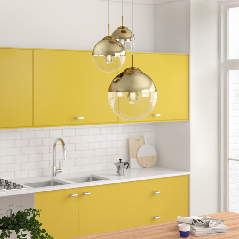 Saundra 5 - Light Gold Cluster Pendant