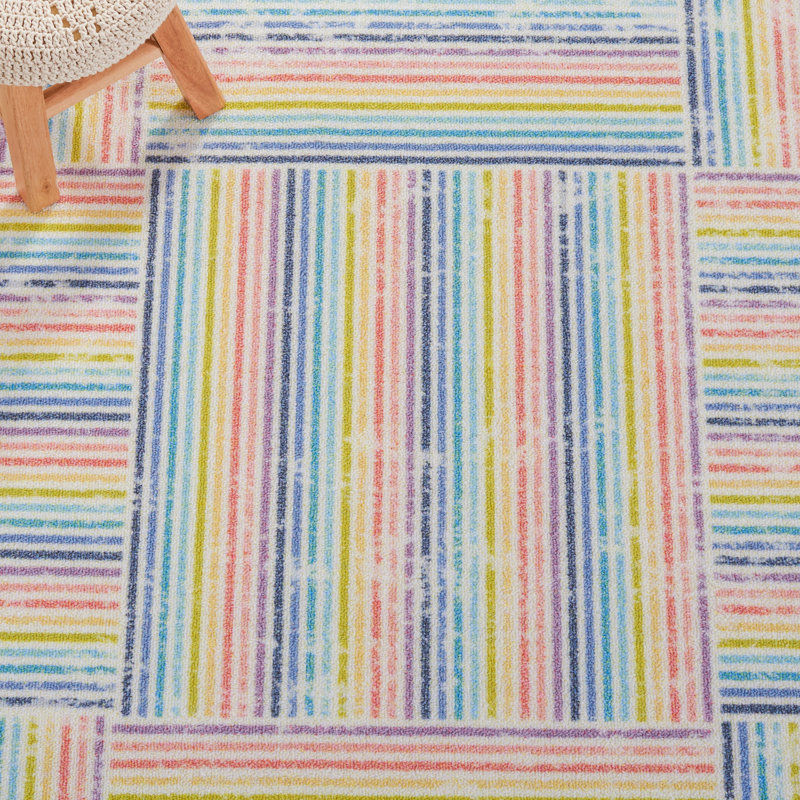 Kids Playhouse 200 Performance Machine Washable Rug, Round 5'