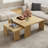 Burrell Solid Wood Coffee Table-1050422365
