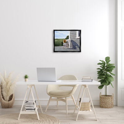 «Seaside Porch Landscape», par Tom Mielko, impression sur toile tendue