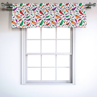 Sateen Ruffled Window Valance