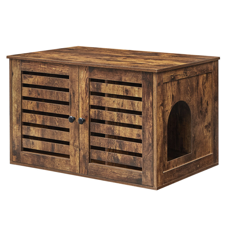 Linkwood Litter Box Enclosure, Rustic Brown