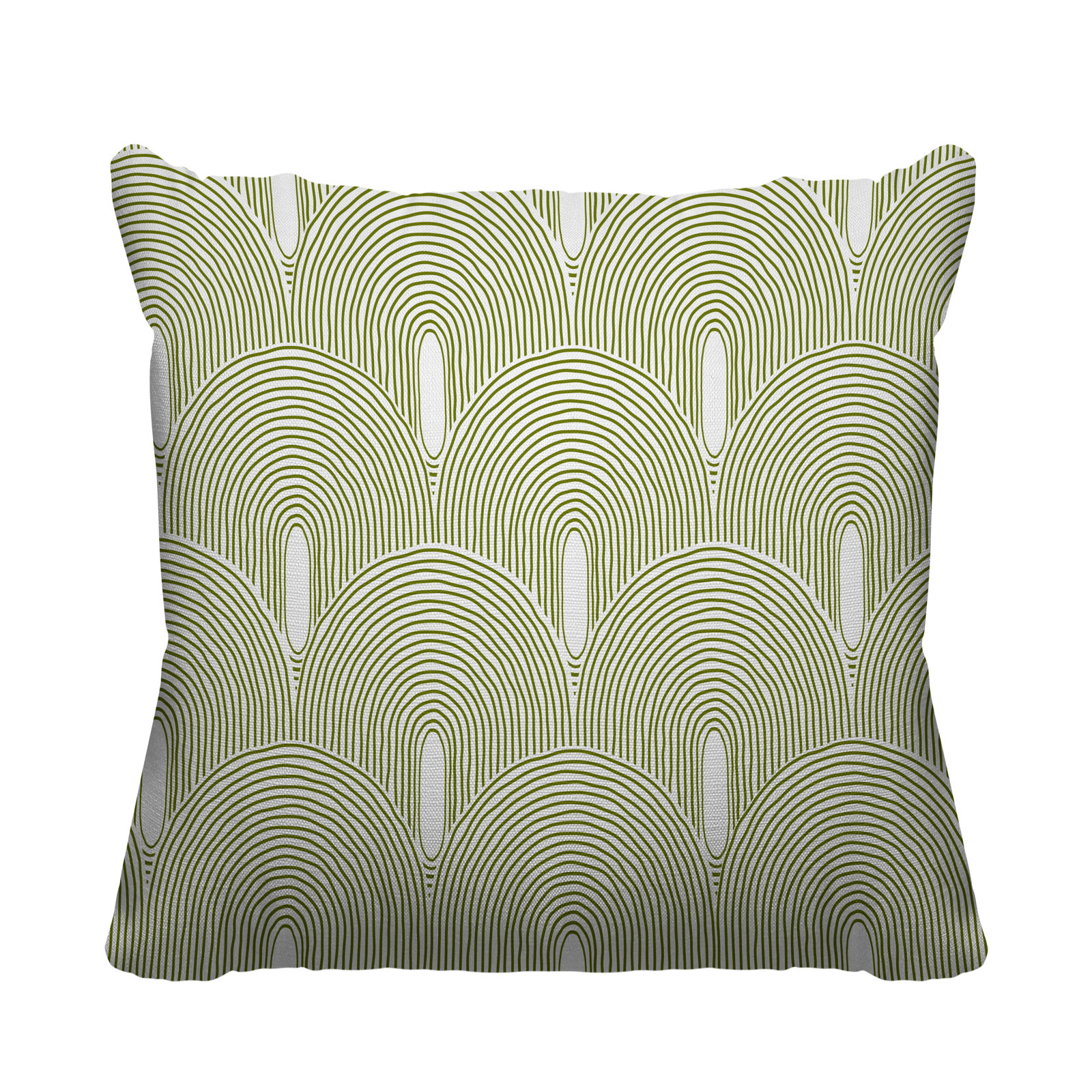Limpo Starburst Indoor/Outdoor Throw Pillow, 18"H x 18"W, Chartreuse, Square