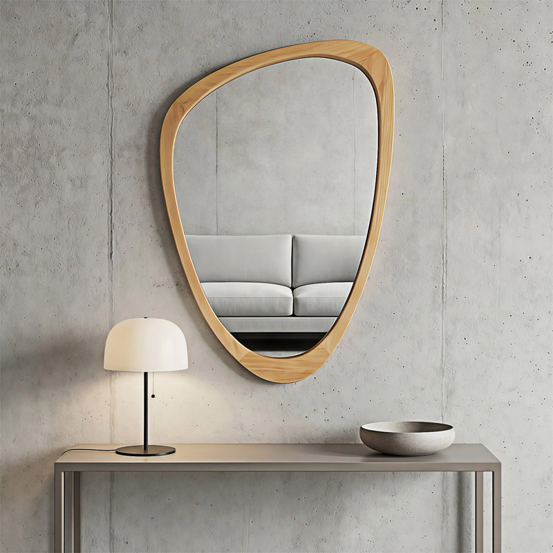 Miroir décoratif, 30,01 po x 20,01 po, Chêne