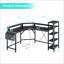 L-Shaped Metal Base Computer Desk