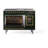 ILVE Nostalgie II Series Noblesse 48 inch Dual Fuel Range 5 Sealed Burners, Griddle, Frenchtop (Glass Door)-112295563-112295576-112295564