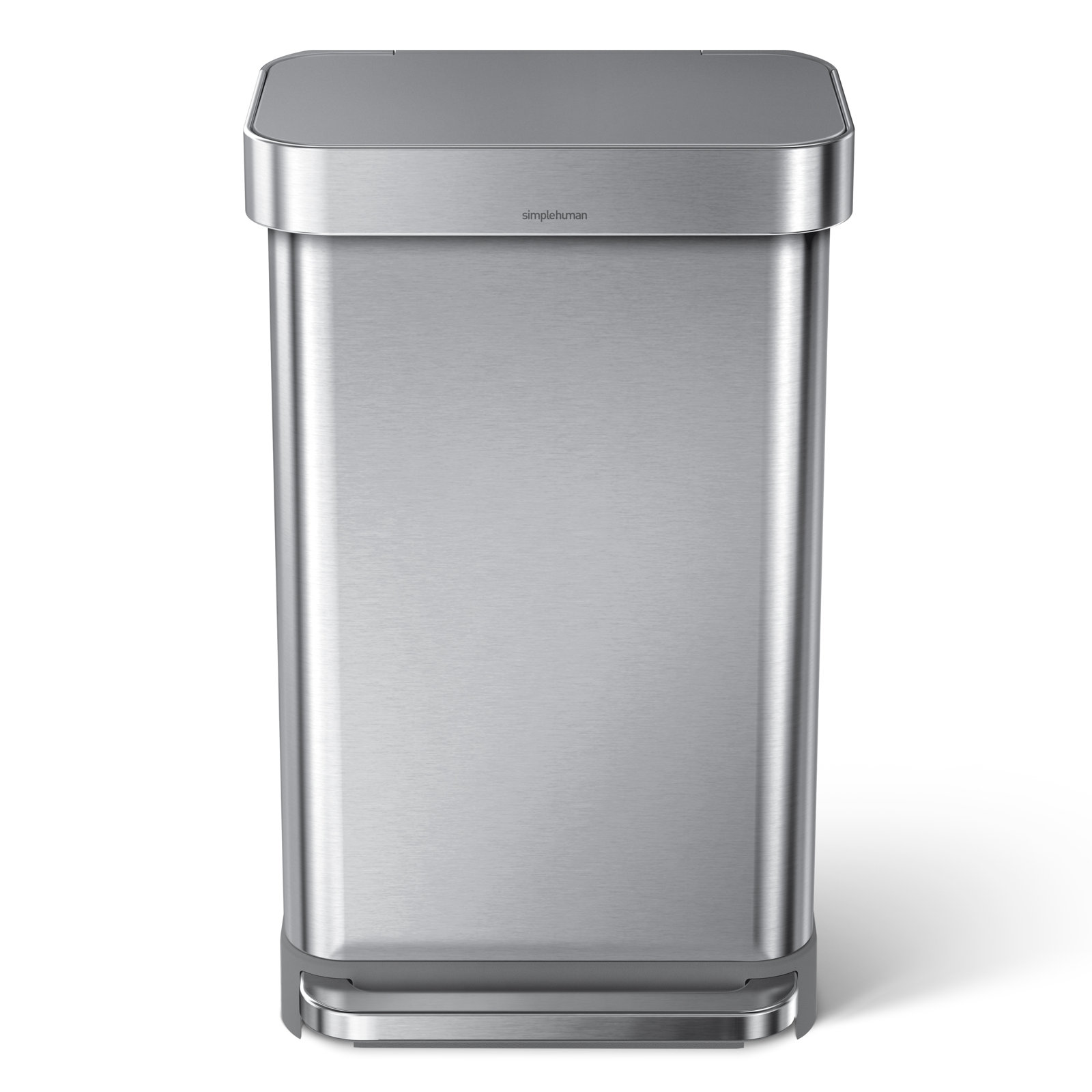 simplehuman 12gal Step-On Trash Can