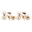 Ensemble de sculpture de vélo en métal avec accents de bois Joannès-2062221184