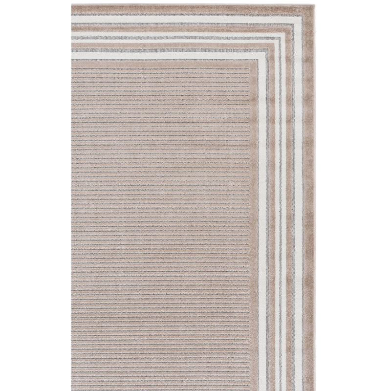 Aydun 303 Area Indoor/Outdoor Area Rug In Beige / Ivory, Rectangle 5'3" x 7'6"