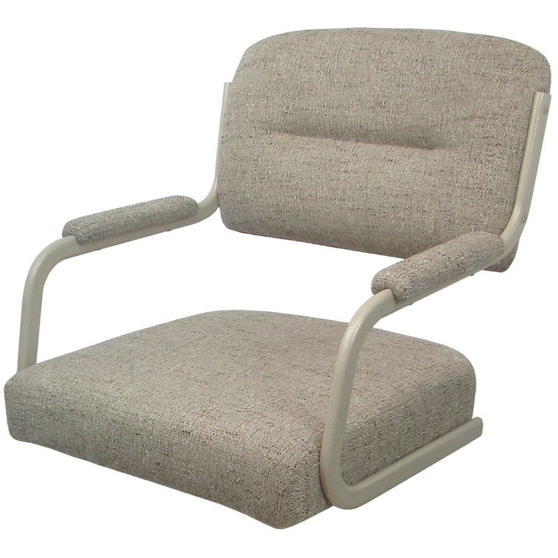 Tabouret de bar pivotant 30 po Jomiah, Beige, Brun clair