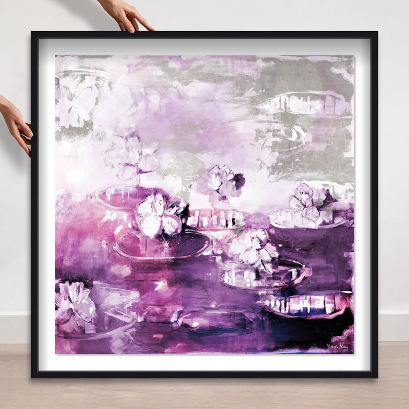 Oliver Gal Michaela Nessim - Through the Lilac Sunrise Floral & Botanical - Luxury Shadowbox Framed Wall Art