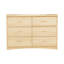 Armoire de rangement transitionnelle 6 tiroirs en bois naturel