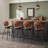 Modern Faux Leather Swivel Bar Stool-1051677308