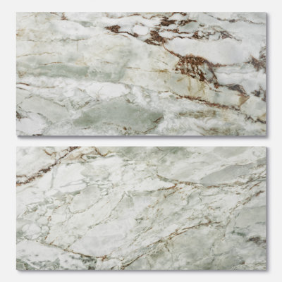 Marfino 24 In. X 48 In. Marble Look Matte Porcelain Floor And Wall Tile (15.49 Sq. Ft. / Case)