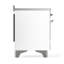 Cuisinière à induction 48 pouces avec 6 éléments à induction en blanc Majestic III Series (garniture chromée)-124828918-124828919