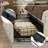 Beige Upholstered Platform Bed And Nightstand Set, Bed Frame With LED Headboard & Footboard, USB Type-C Charging Station, Storage Drawers, Faux Linen Bed With 2 Modern Nightstands For Bedroom Furniture Set-2076168546-2076168559